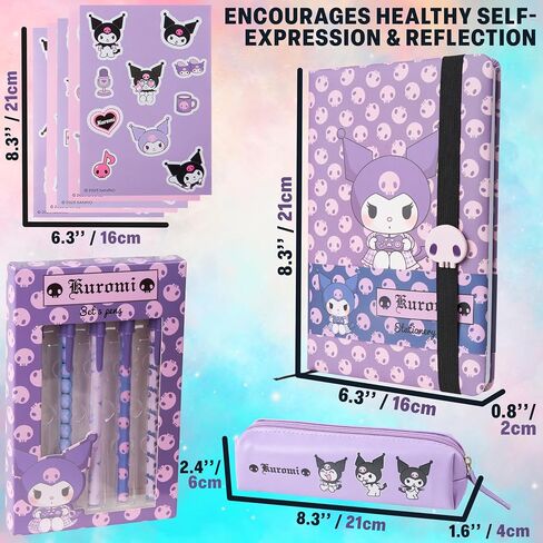 Get Trend Hello Kitty Cinnamoroll stisterary set cute ball ball point pens kawaii case case anime anime stuff stuff aceep accessories for teens (Blue Cinnamoroll) in Kuwait