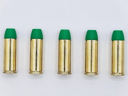 Snap Caps for 480 Ruger - Dummy Training Rounds - Set of 5 (Black & Brass) in Saudi Arabia