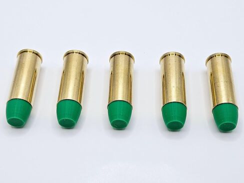 Snap Caps for 480 Ruger - Dummy Training Rounds - Set of 5 (Black & Brass) in Saudi Arabia