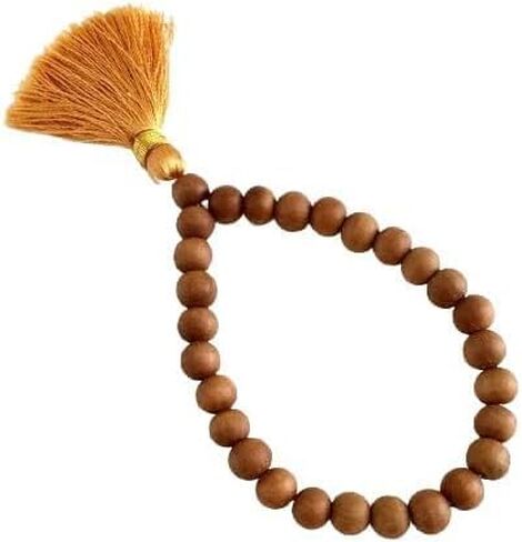 Sandalwood Mala Bracelet 27 beads Prayer Mala Wrist Rosary, India Womens Mens Armband, Yoga Meditation Bracelet Buddhist Prayer beads Mala in Saudi Arabia