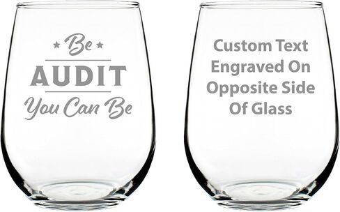 Be Audit You Can Be - Funny Accounting Wine Glass Gift for Accountants - Large Stemless Glasses in Saudi Arabia