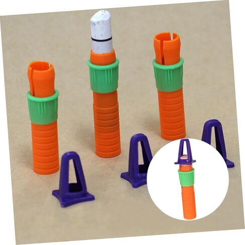 15pcs crayon extender sharepener multi-function cap للرسم المناسب للفنانين والطلاب يعزز عمر التلوين للباستيل والمشاريع الفنية in Kuwait