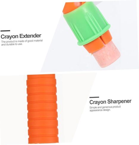 15pcs crayon extender sharepener multi-function cap للرسم المناسب للفنانين والطلاب يعزز عمر التلوين للباستيل والمشاريع الفنية in Kuwait