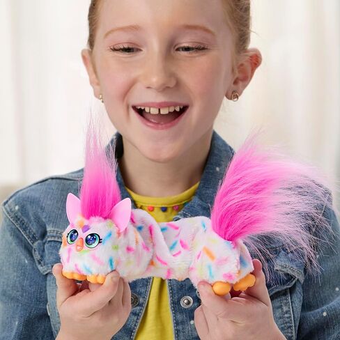 Furby DJ Furblets Berry-Cup-Cake Mini Electronic Plush Toy مع مؤثرات صوتية ومضرة in Kuwait