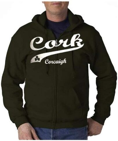 Counties of Ireland Adult Full-Zipper Hooded Sweatshirt - County Mayo in Saudi Arabia
