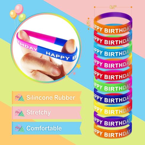 90 Pcs Happy Birthday Kits for Kids Classroom, Include Happy Birthday Crowns, Silicone Stretches, Badge Stickers, Students Kindergarten Birthday Party Hats for School Teacher Classroom Party Supplies in Saudi Arabia