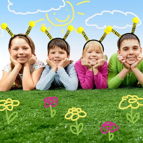 10pcs Bee Tentacle Headballs ، Bug Antenna Beadband Cute Bee Hair Bands Hair Hoop ، Party Favor for Women Girls Halloween Christmas و Kid's Birthday in Saudi Arabia