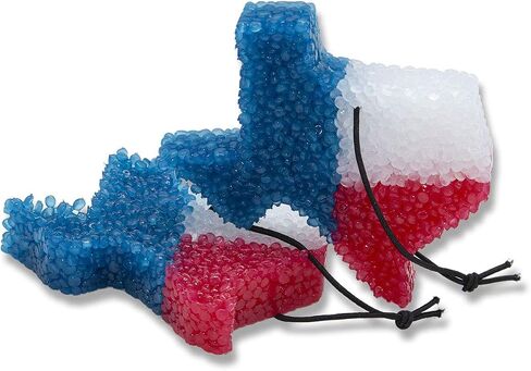 Leather & Lace Scented Freshies, Lone Star Candles & More's Authentic Aroma of Genuine Leather Mixed with Creamy Vanilla, Air Freshener, Car Freshener, USA Made in Texas (2-Pack, Texas, 3-Color) in Kuwait