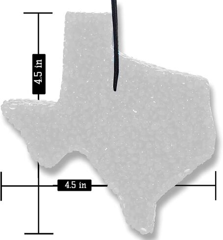 Leather & Lace Scented Freshies, Lone Star Candles & More's Authentic Aroma of Genuine Leather Mixed with Creamy Vanilla, Air Freshener, Car Freshener, USA Made in Texas (2-Pack, Texas, 3-Color) in Kuwait