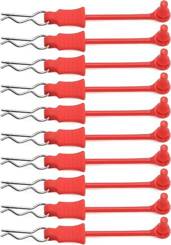 10pcs مقاطع الجسم RC مع علامات التبويب سحب R PINS PINS Universal Shell Presactions for 1/10 1/12 1/14 TRAXXAS ARCIAL ARCIAL LOSI REDCAT HPI تتجاوز RC CAR CAR CARLER TRACK DUGGY DOUND (الأسود) in Kuwait