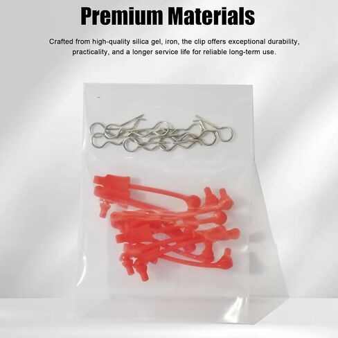 10pcs مقاطع الجسم RC مع علامات التبويب سحب R PINS PINS Universal Shell Presactions for 1/10 1/12 1/14 TRAXXAS ARCIAL ARCIAL LOSI REDCAT HPI تتجاوز RC CAR CAR CARLER TRACK DUGGY DOUND (الأسود) in Kuwait