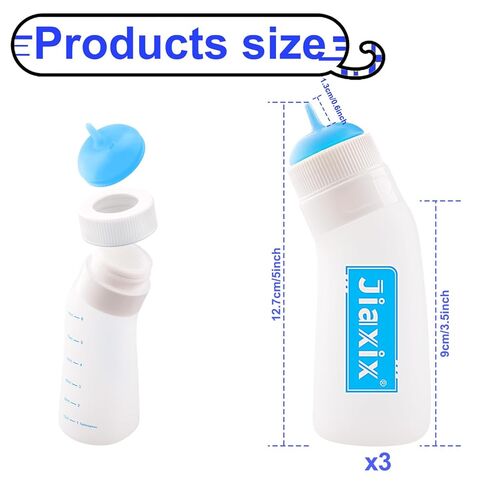 3 حزمة هريرة زجاجة التمريض السيليكون ، حلمة تغذية السيليكون ، مستلزمات هريرة حديثي الولادة قابلة لإعادة الاستخدام ، مناسبة لتغذية هريرة ، جرو ، أرنب ، الهامستر (الأزرق ، صغير) in Kuwait