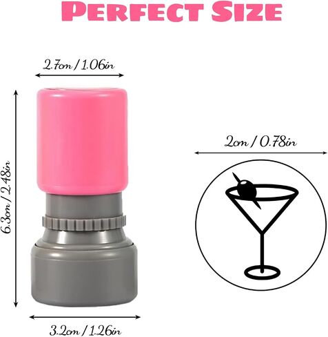 3 حزمة Martini Stamp ، ختم مشروب الكوكتيل الكوكتيل ، Martini Glass Stamper لصياغة المخططين in Kuwait