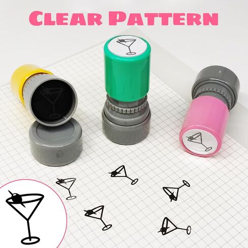 3 حزمة Martini Stamp ، ختم مشروب الكوكتيل الكوكتيل ، Martini Glass Stamper لصياغة المخططين in Kuwait