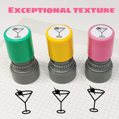3 حزمة Martini Stamp ، ختم مشروب الكوكتيل الكوكتيل ، Martini Glass Stamper لصياغة المخططين in Kuwait