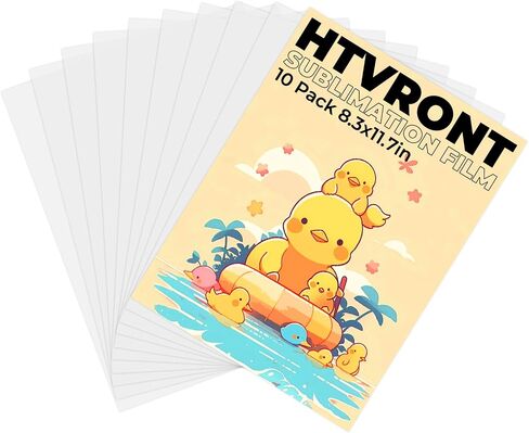 Htvront Printable Thailimation Film Transfer Film for Phone Case Heat Press ， 10 Pack 3D Sublimation Film Sheets for Phone Cases Mugs ， 8.5 "× 11" ورقة نقل للتسامي للشارة ، سلاسل المفاتيح in Saudi Arabia