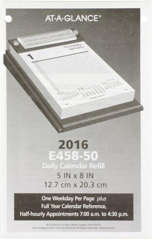 At-A-Glance Daily Calendar Revilling 2016 ، 5 × 8 بوصات (E458-50) in Saudi Arabia