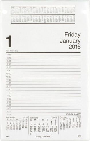 At-A-Glance Daily Calendar Revilling 2016 ، 5 × 8 بوصات (E458-50) in Saudi Arabia