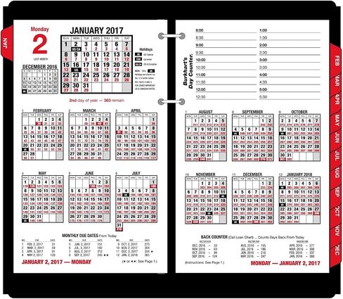 AT-A-GLANCE Burkhart's Day Counter Daily Desk Calendar Refill 2017, 4-1/2 x 7-3/8" (E712-50) in Saudi Arabia