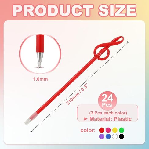 PATIKIL 24pcs Rollerball Pens 1.0mm, Musical Note Ball Point Pens Black Liquid Gel Ink Music Novelty Smooth Writing for Home Office Gifts, Green in Saudi Arabia