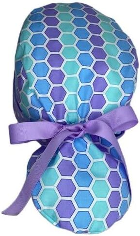 Ponytail Scrub Cap Honeycomb, Ponytail Scrub Hat Scrub Caps for Women OR Hats in Saudi Arabia