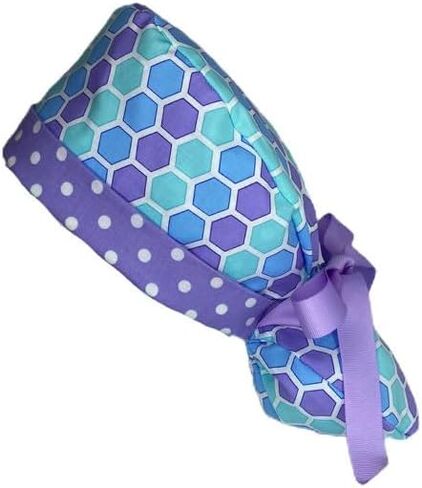Ponytail Scrub Cap Honeycomb, Ponytail Scrub Hat Scrub Caps for Women OR Hats in Saudi Arabia