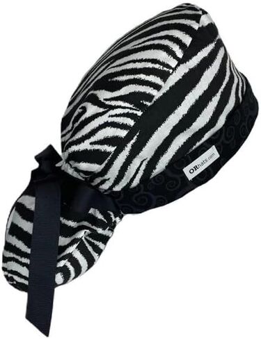 Ponytail Scrub Cap Stripes, Ponytail Scrub Hat Scrub Caps for Women OR Hats in Saudi Arabia