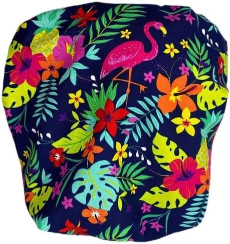 Bouffant Scrub Cap Spotted Tropical Scrub Hat OR Hats Womens Scrub Caps in Saudi Arabia