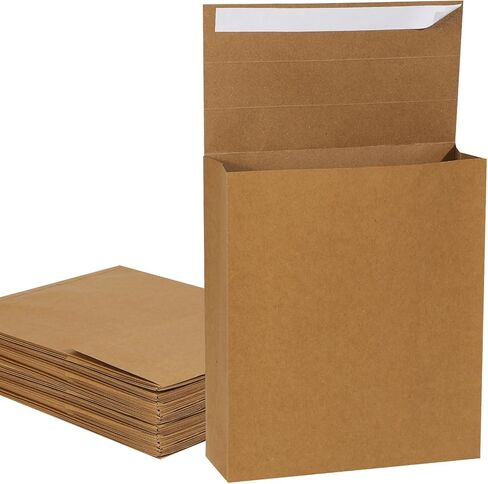 chiazllta 30pcs مظاريف قابلة للتوسيع مع ختم ذاتي 13.23x9.37 في/ 33.6x23.8 سم مظاريف كتالوج كرافت البريدية الكبيرة للوثائق in Kuwait