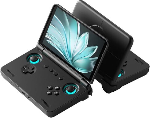 Retroid Pocket Flip 2 Retro Game Console, 5.5" AMOLED 1080P Display, Hall Effect Sticks, 5000mAh Battery, Portable Android Handheld (Black) in Kuwait