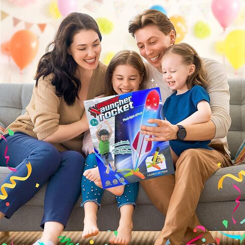 Foam Rocket Launcher for Kids Age 3 4 5 6 7 8+, Fun Catapult Rocket Toys Boys Toys Age 3-12 Girls Gift Rocket Kids Outdoor Toy in Saudi Arabia