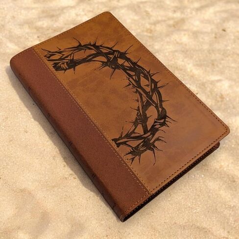 Personalized Large Print NIV Bible | Crown of Thorns Custom Name Laser Engraved Bible | Custom NIV Bible | Christian Gift | Baptism Gift in Saudi Arabia