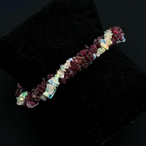 CRYSTALIS Natural Tanzanite & Peridot Beads Braided Rope Crystals Bracelet, Chips Nuggets Beaded Gemstones, Chakra Healing Stones, Womens Gift Jewelry, 925 Silver Bracelet 8 inch, Gift for Princess in Kuwait