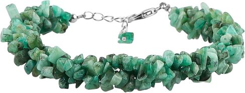 Crystalis الطبيعية التنزانيت والخرز peridot سوار الحبل البلورات ، والرقائق شذرات الأحجار الكريمة المخللة ، وشقرا شاكرا الشفاء ، مجوهرات الهدايا النسائية ، 925 سوار الفضة 8 بوصة ، هدية للأميرة in Kuwait