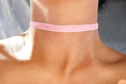 Classic Velvet Choker for Girls and Woman, Birthday, Valentines Day, Halloween, Gift (Navy Blue) in Kuwait