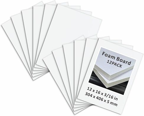 لوحة الرغوة 16 × 20 بوصة ، Zxunlieh 12 Pack Pack Poster Poster ، 3/16 في لوحة Core Craft Core Core ، لوحة ألغاز ، جانب مزدوج ، أوراق رغوة للصور ، المشروع ، العرض ، العمل الفني ، اللافتات والحرف اليدوية in Kuwait