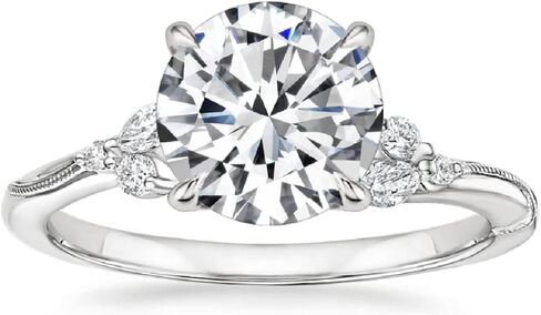 1CT-3CT Round Cut Wedding Ring Set Solitaire Moissanite Engagement Ring for Women Promise Gifts for Her 925 Silver/10K/14K/18K Gold in Kuwait