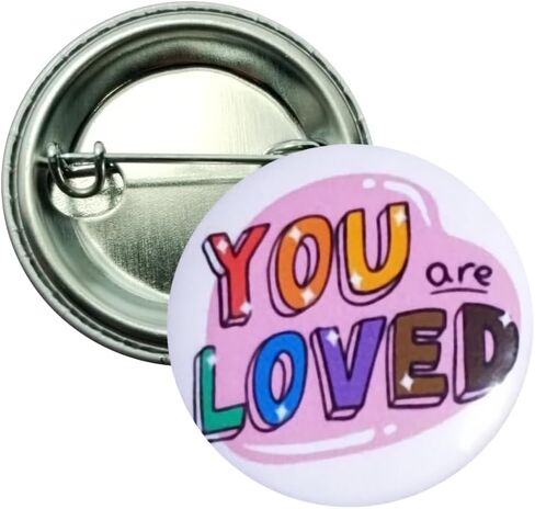 You are Loved pins - mini button set - 25mm (1") pack of 12 metal pinback buttons in Saudi Arabia