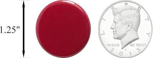 Plain Red pin - small, 1.25" - pack of 12 pinback buttons in Saudi Arabia