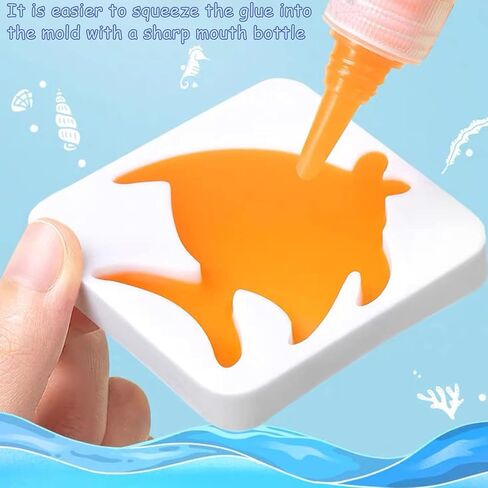 Magic Water Elf Toy Kit for Kids - Aqua Fairy Water Gel Kit - 20 Colors*60ml Squishy Maker Set - 18 Shape Molds - Arts & Crafts Water Elf Creation kit - Children's DIY Marine Life (20 Colors) in Kuwait