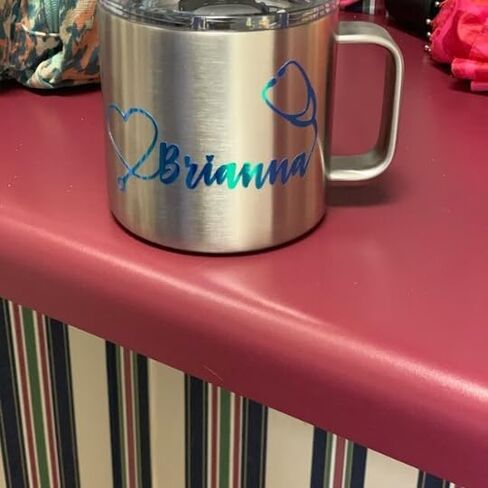 Nurse Name Decal Stethoscope Heart for Tumblers, Laptops and Cars Customized Personalized in Saudi Arabia