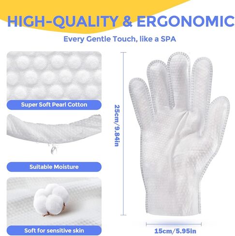 Pet Cleaning Glove Wipes for Dogs & Cats, Hypoallergenic Deodorizing Disposable Bathing Wipes,No-Rinse Grooming Wipes, Extra Thick,Perfect for Pet Dry Cleaning,Daily Care and Travel,24 pcs in Kuwait