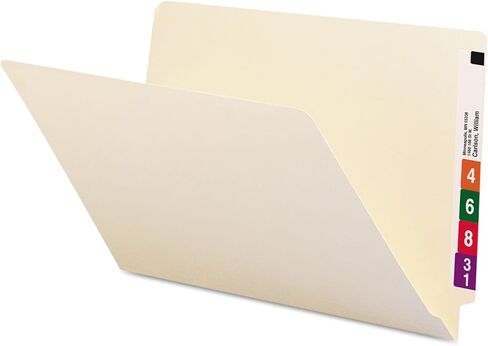 Smead End Tab File Folder, Straight-Cut Tab, Legal Size, Manila, 100 per Box (27100) in Saudi Arabia