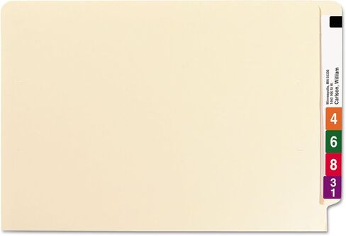 Smead End Tab File Folder, Straight-Cut Tab, Legal Size, Manila, 100 per Box (27100) in Saudi Arabia