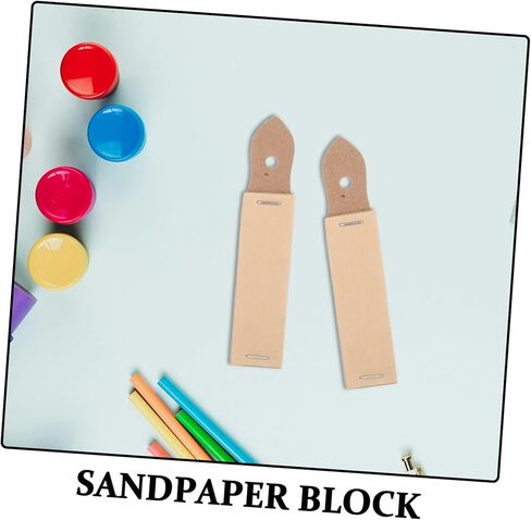 Artibetter 10pcs قم برسم ورق الصنفرة مع لوحة رملية مؤشر قلم رصاص لشحذ التلوين والباستيل للفنانين والرسم في الهواء الطلق in Saudi Arabia