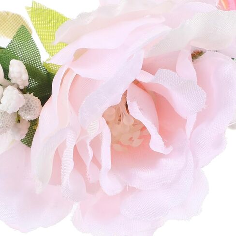 Housoutil Pet Flower Flower ، تاج الأزهار الاصطناعية القابلة للتعديل للكلاب ، طوق زهور الزفاف لمهرجان الزفاف الاحتفالات بالتصوير الفوتوغرافي الدعائم in Kuwait