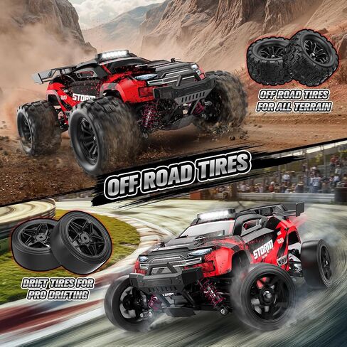 1:18 RC Cars ، 2.4 جيجا هرتز 4WD السرعة عالية 40 كم/ساعة سيارة التحكم عن بعد مع عجلة الانجراف ، جميع التضاريس على الطريق Monster Truck RC DRIFT مع GYRO للبالغين الأولاد 8-12 in Saudi Arabia