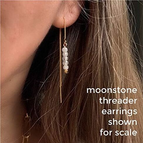 Pink Tourmaline Threader Earrings Gemstone on Gold Chain Dangle Thread Edgy Mothers Day Present in Saudi Arabia