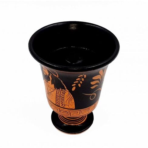 Pythagorean cup,Greedy Cup 11cm,Red Figure painting,Shows Pythagoras in Kuwait