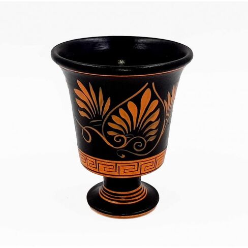 Pythagorean cup,Greedy Cup 11cm,Red Figure painting,Shows Pythagoras in Kuwait